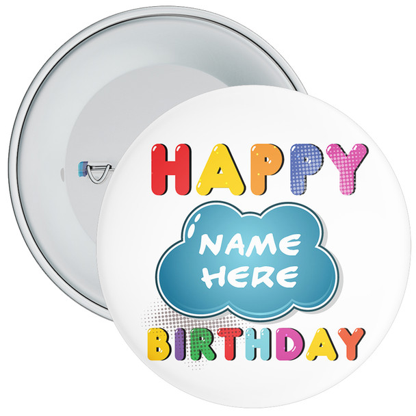 Personalised Birthday Badge