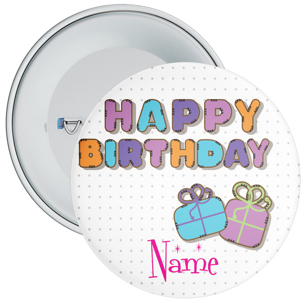 Personalised Birthday Badge 3