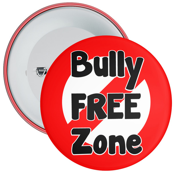 Pack of 20 School Bully Free Zone Anti Bullying Badge