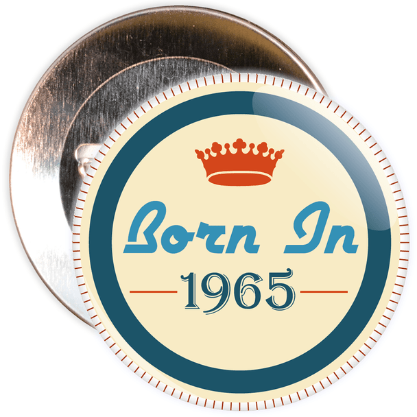 Born in 1965 Birthday Badge