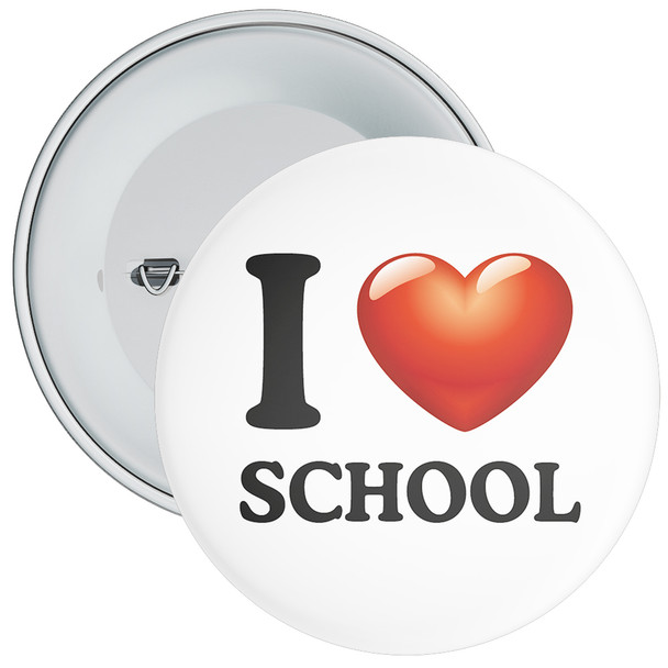 Pack of 20 I Love School Badge