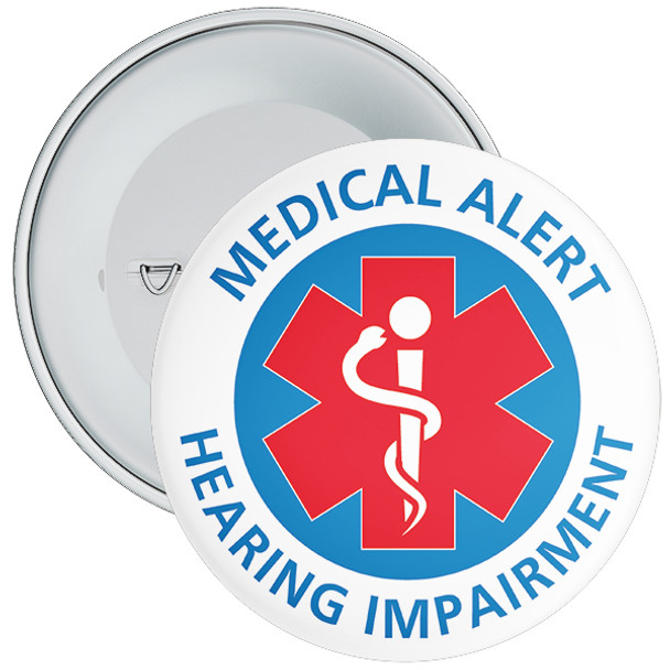 Hearing impairment Medical Alert Badge