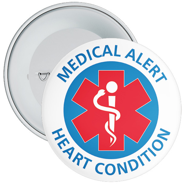 Heart Condition Medical Alert Badge