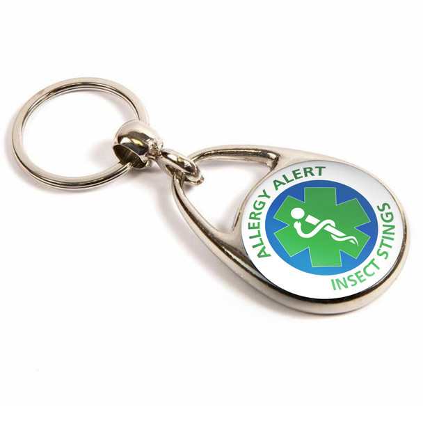 Insect Stings Allergy Alert Keyring