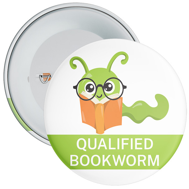 Pack of 20 School Qualified Bookworm Reading Badge