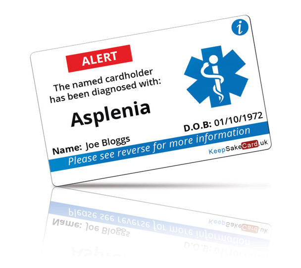 Asplenia Medical I.C.E. Card