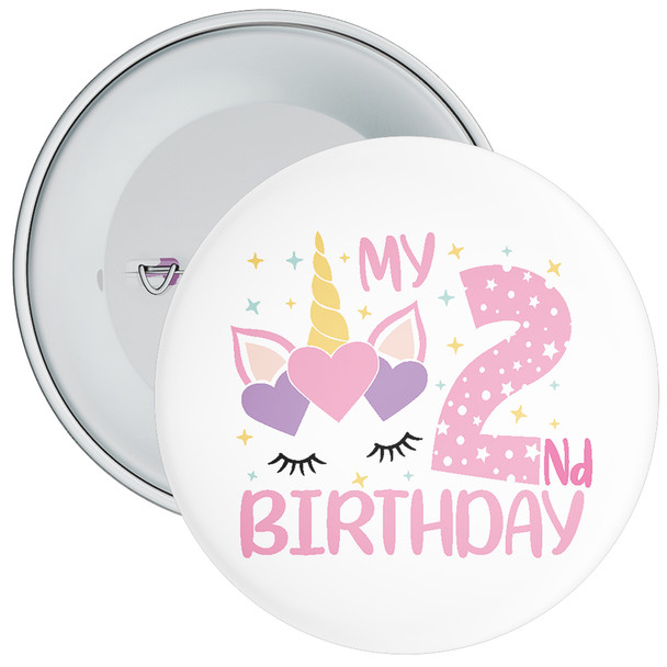 My 2nd Unicorn Birthday Badge