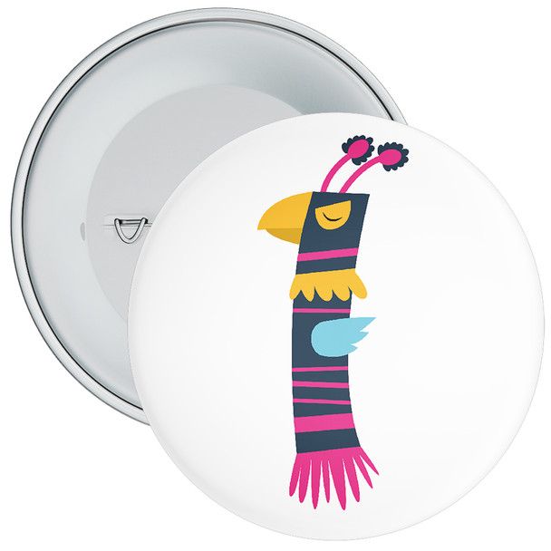 Monster Character 1st Birthday Badge - Age 1 Badge - Boy