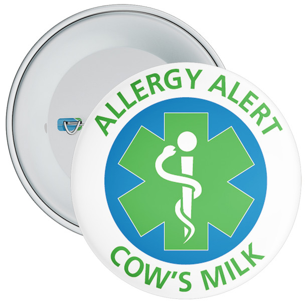 Cows Milk Allergy Alert Badge - 5 Sizes