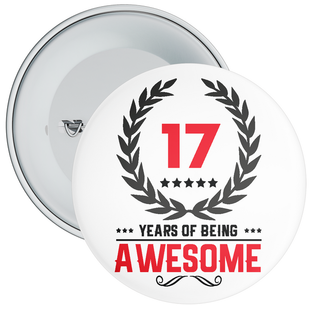 17 Years of Being Awesome 17th Birthday Badge