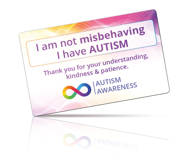  I’m Not Misbehaving Autism Card with Card Holder and Lanyard
