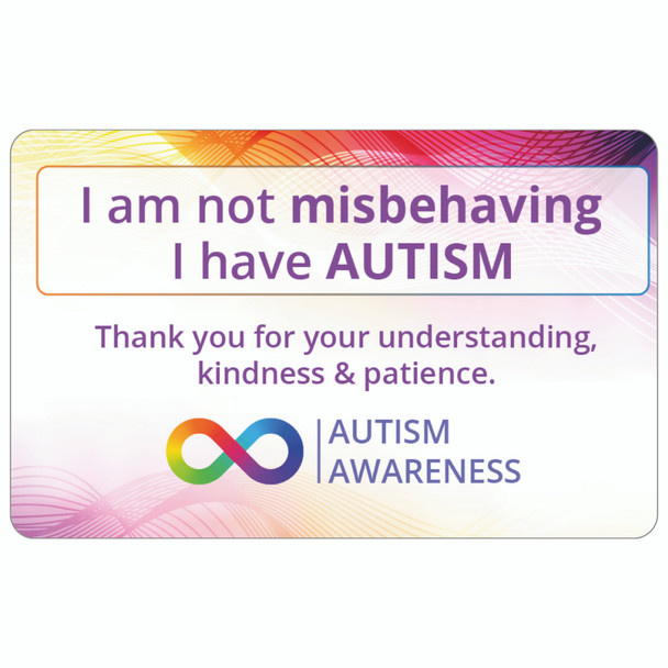  I’m Not Misbehaving Autism Card