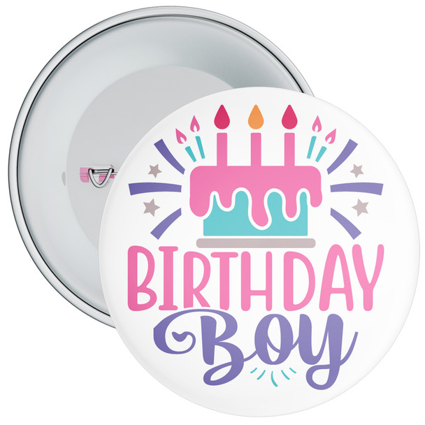 Cake Birthday Boy Badge