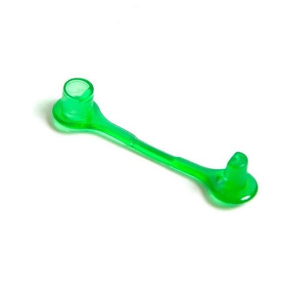 34mm Green Plastic Click Connector Keyring Link