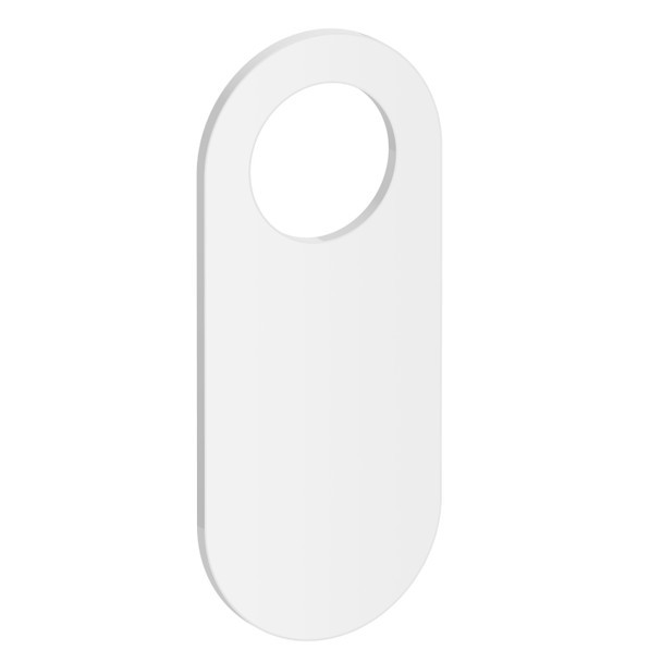 Rounded Door Hanger Shape Acrylic Blank