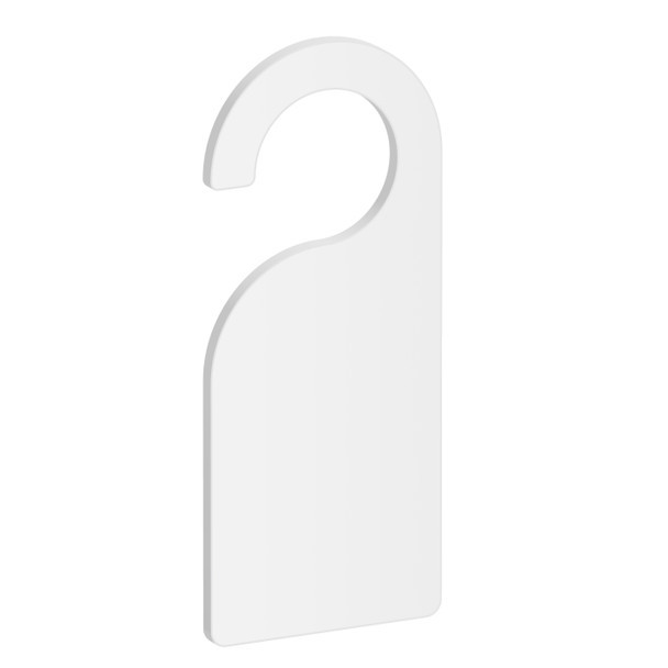 Open Hole Door Hanger Shape Acrylic Blank