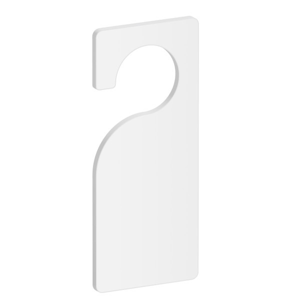 Open Hole Door Hanger Acrylic Blank