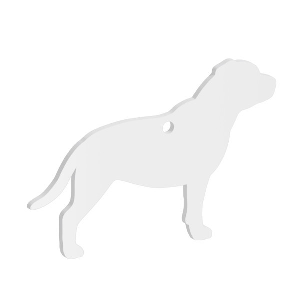 50mm Staffordshire Bull Terrier (Staffie) Acrylic Blank