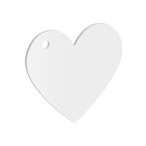 Pack of 30mm Heart Acrylic Blank