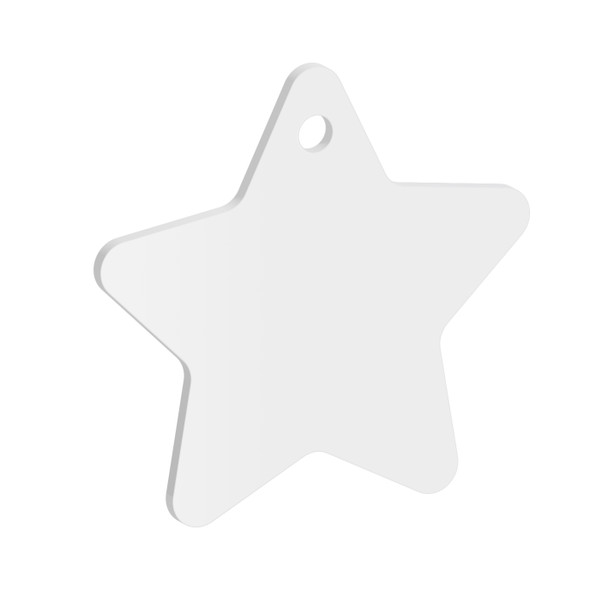 Pack of 30mm Star Acrylic Blank