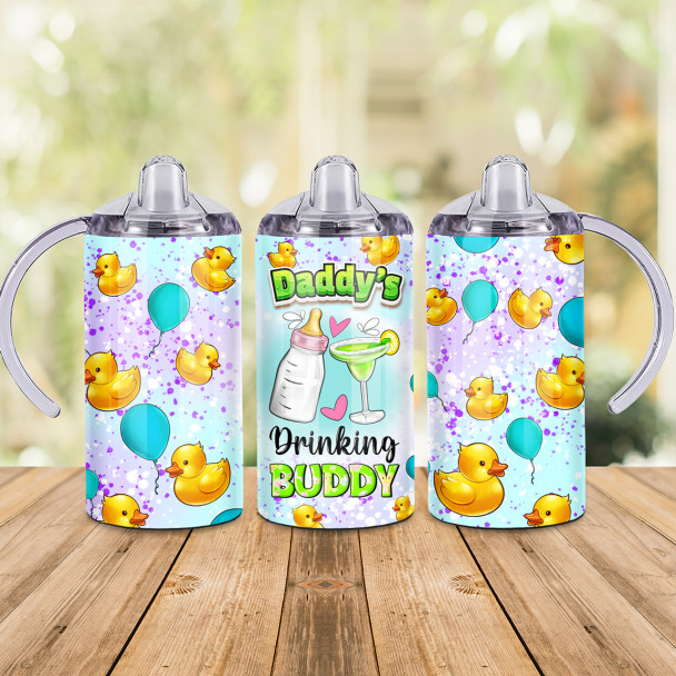 Drinking Buddy Themed Design - 12oz Sippy Cup Drinking Buddy Themed Design - 12oz Sippy Cup