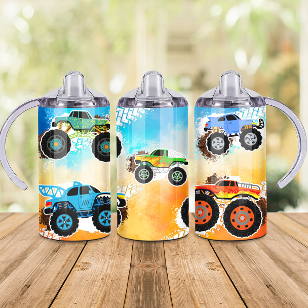 Truck Themed Design - 12oz Sippy Cup