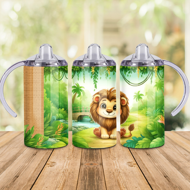 Lion Themed Design - 12oz Sippy Cup