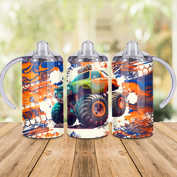 Monster Truck Design - 12oz Sippy Cup