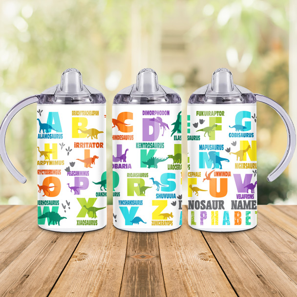 Alphabet Dino Design - 12oz Sippy Cup