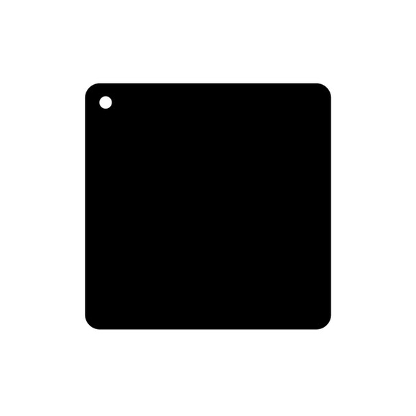 Pack of 6 - Square Acrylic Keyring Blank