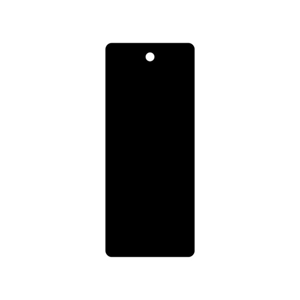 Pack of 6 - Rectangle Acrylic Keyring Blank
