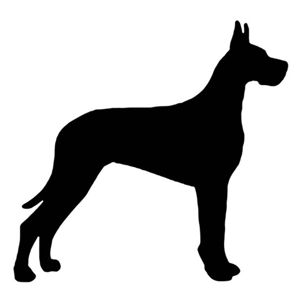 Great Dane Dog Acrylic Keyring Blank - Pack of 6