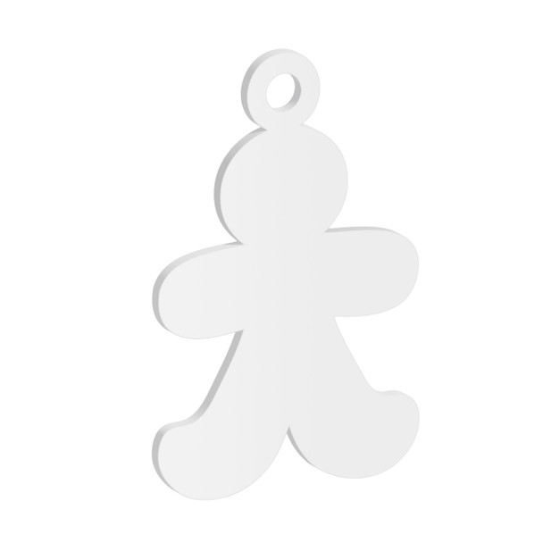 Pack of 4 - 100mm Christmas Gingerbread Man Acrylic Blank