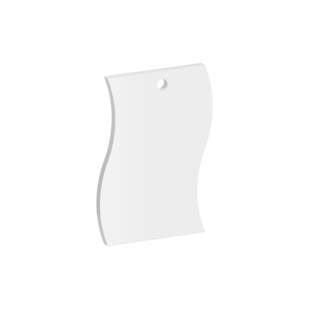 Pack of 6 - Wavy Keyring Acrylic Blank