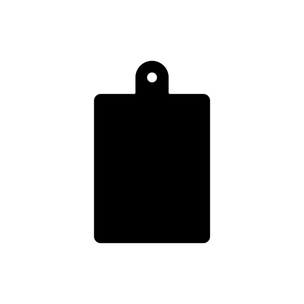 Pack of 6 - Tag Style Acrylic Keyring Blank
