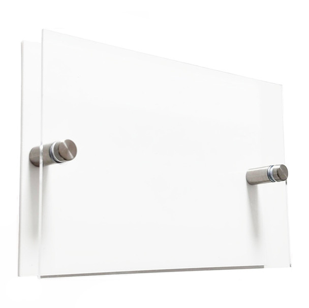 Rectangle Acrylic House Sign - White Backing - Acrylic Blank