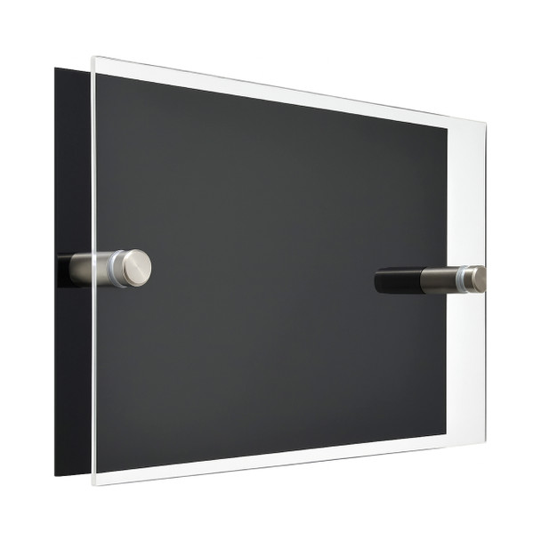 Rectangle Acrylic House Sign - Black Backing - Acrylic Blank