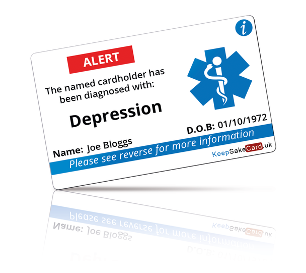Depression Medical I.C.E. Card