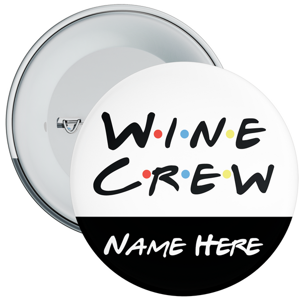 Wine Crew Personalised Hen Night Badge Wine Crew Personalised Hen Night Badge