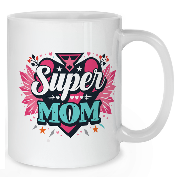 Retro Super Mom Mug - Mother Mug