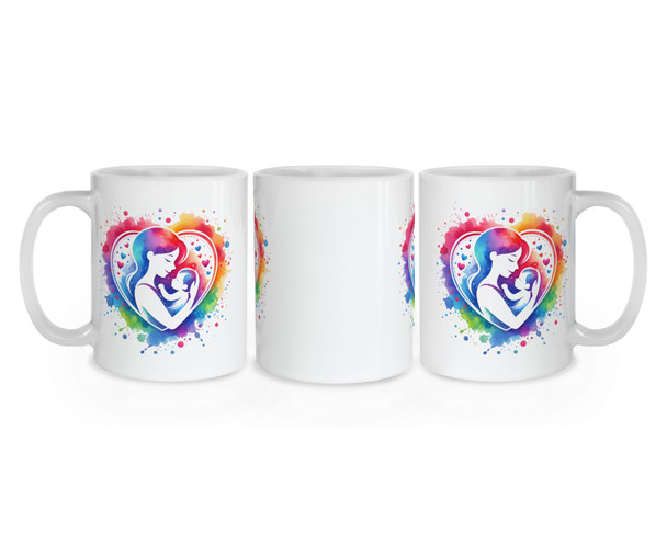 Mother & Baby Rainbow Mug - Mother Mug