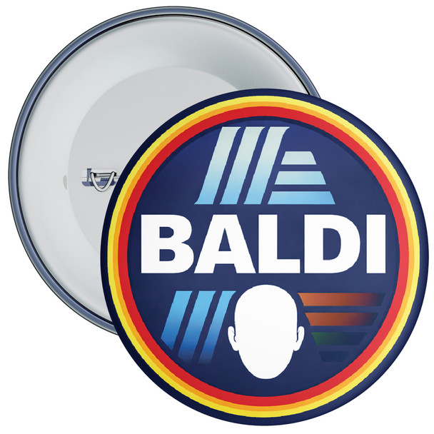 Baldi Parody Badge – Supermarket Style Appearance Novelty Badge