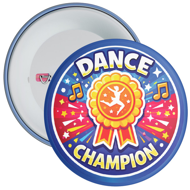 Dance Champion School Reward Badge – Dance Achievement Badge for Pupils – Pack of 20