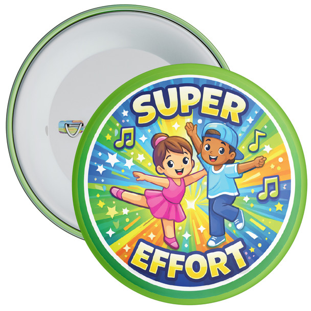 Super Effort School Reward Badge – Dance Effort Achievement Badge for Pupils