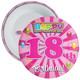 Pink Rays 18th Birthday Badge - Age 18 Badge