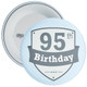 Vintage Retro 95th Birthday Badge - Age 95 Badge - Boy - Blue