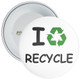 Pack of 20 School I Recycle Eco Badge - White