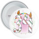 34th Birthday Badge with Candles and Pink Background