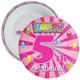 Pink Rays 5th Birthday Badge - Age 5 Badge