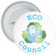 Pack of 20 School ECO Council Badge 1 - White